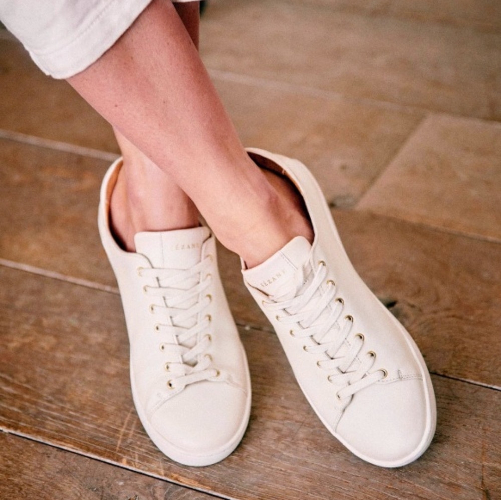 Sezane Jack Sneakers in Ecru